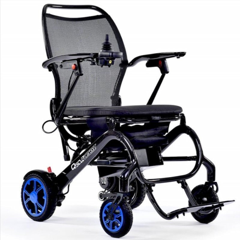 Silla de rueda eléctrica plegable QUICKIE Q50 R Carbon - 3198 € Silla de rueda eléctrica plegable QUICKIE Q50 R Carbon - Sunrise Medical