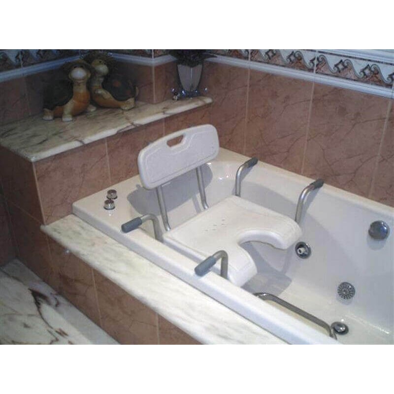 Asiento para bañera en forma de U con respaldo - 60 € Asiento para bañera en forma de U con respaldo - BASTONES GARCÍA 1880