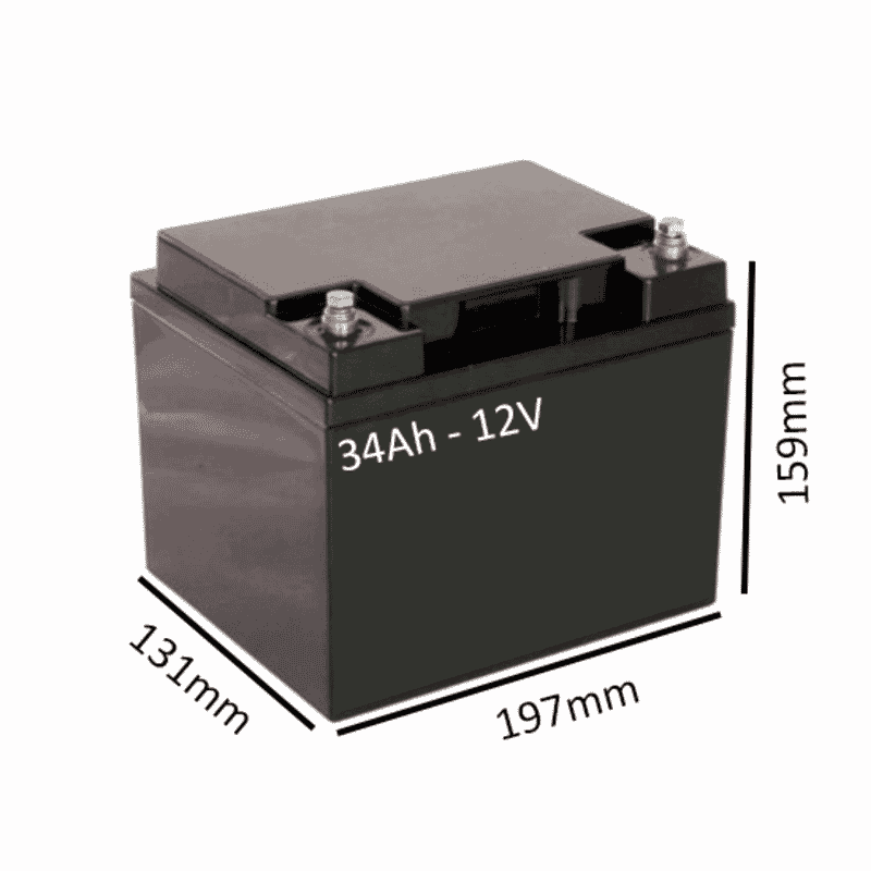 Baterías para Silla de ruedas eléctrica ENERGI de 34Ah - 12V - 99 € Baterías para Silla de ruedas eléctrica ENERGI de 34Ah - 12V -
