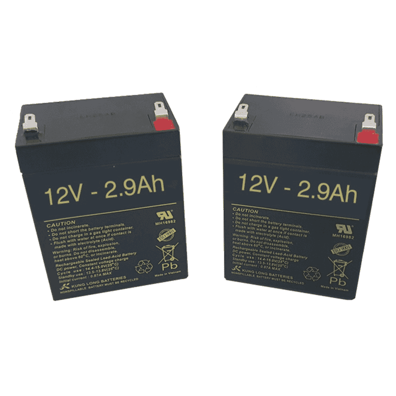 Baterías para Grúa eléctrica HOP E150 de 2.9Ah - 12V - 47 € Baterías para Grúa eléctrica HOP E150 de 2.9Ah - 12V - Ortoespaña